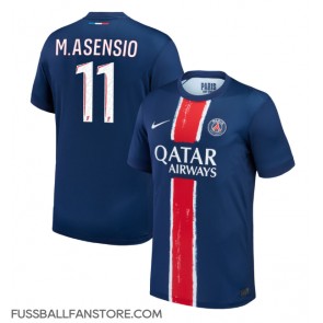 Paris Saint-Germain Marco Asensio #11 Replik Heimtrikot 2024-25 Kurzarm